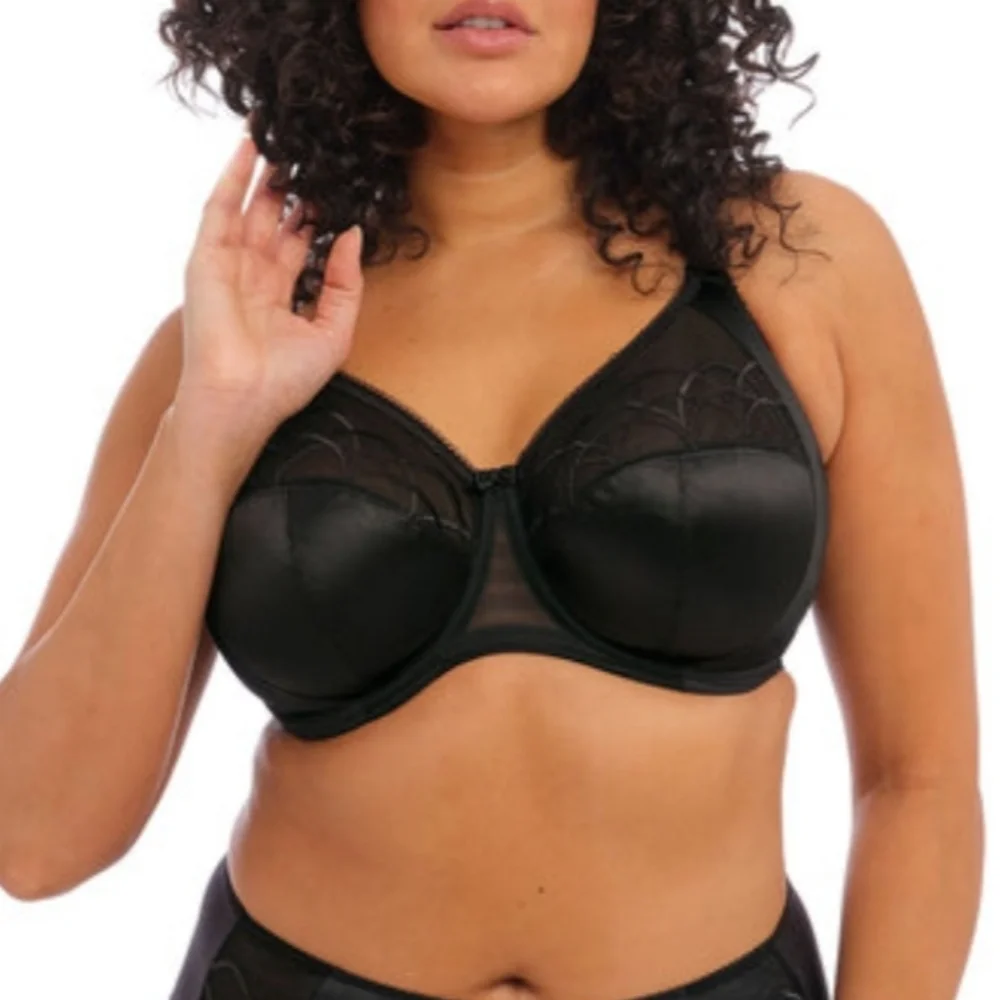 Elomi Cate Underwire Full Cup Banded Bra Black US 38K UK 38H